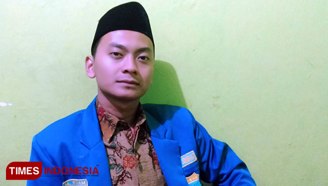 Ketua Cabang PMII Kabupaten Jombang, Irkham Tamarin (FOTO: Moh Ramli/TIMES Indonesia)