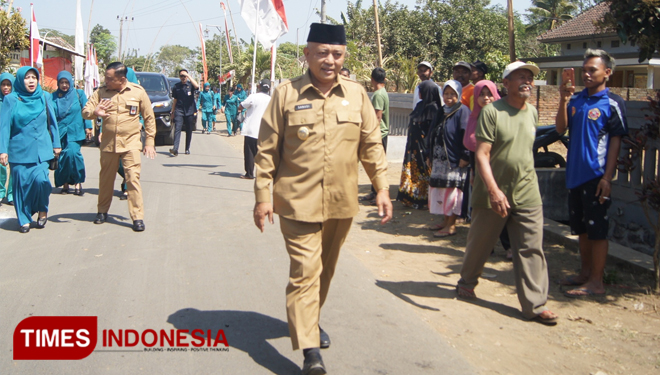 Plt Bupati Malang, Drs HM Sanusi MM saya gema desa. (foto: Binar Gumilang/TIMES Indonesia)