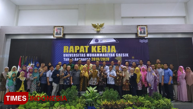 Rapat kerja tahunan Universitas Muhammadiyah Gresik, Kamis, (5/9/2019) lalu. (FOTO: Humas UMG - Abdurrahman Faris/AJP TIMES Indonesia)