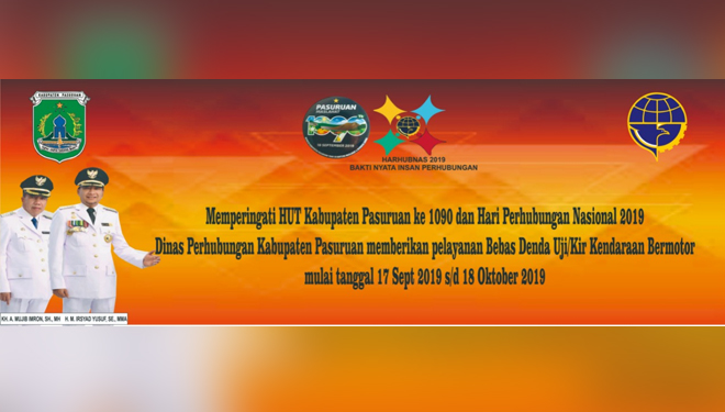 Promo bebas denda uji kir dari Dishub Kabupaten Pasuruan