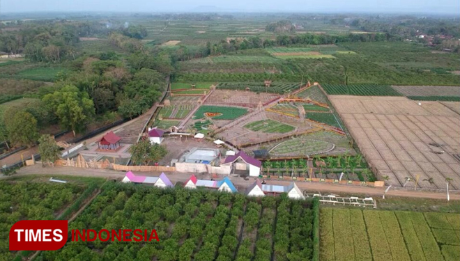 The Al-Qur'an farm look from above. (Picture by: Rizki Alfian/TIMESIndonesia)