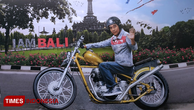 Salah satu spot foto 3D di Museum 3D IAM Bali. (FOTO: Imadudin M/TIMES Indonesia)