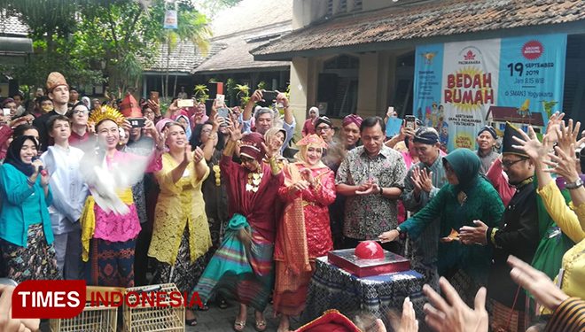 Suasana perayaan ulang tahun SMA Negeri 3 Yogyakarta (Padmanaba) yang diselenggarakan di sekolah setempat, Kamis (19/9/2019). (FOTO: Istimewa/TIMES Indonesia)