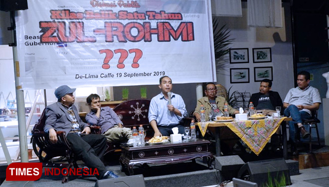 Diskusi M16 satu tahun Zul-Rohmi, (FOTO: M16 for TIMES Indonesia) 