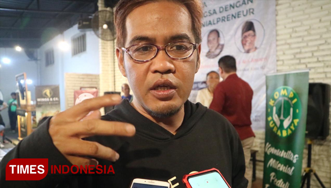 Koordinator Jaringan Islam Antidiskriminasi (JIAD) Jawa Timur, Aan Anshori (FOTO: Lely Yuana/TIMES Indonesia) 