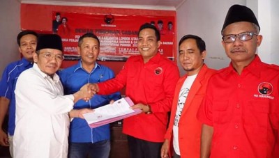 Najmul Akhyar Resmi Daftar sebagai Bakal Calon Bupati ke PDIP KLU