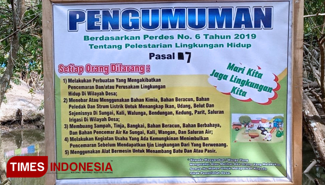 Tulisan Peringatan di Pasang di Lokasi Wisata Pemancingan. (FOTO: AJP TIMES Indonesia)