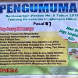 Tulisan Ini Terpampang di Lokasi Wisata Pra TMMD 106 Kodim Cilacap