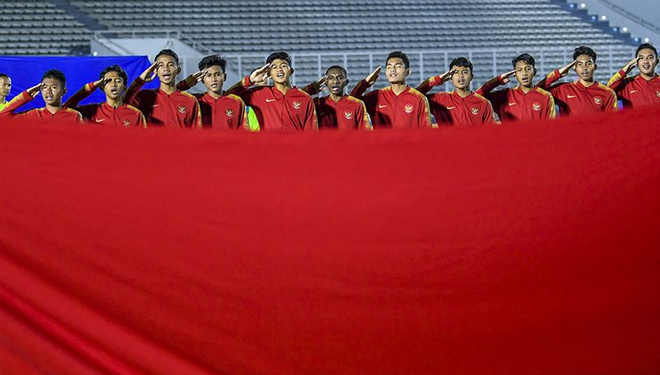 Timnas Indonesia U-16 jadi satu satunya negara Asia Tenggara yang lolos putaran final Piala Asia 2020 (Foto: bolakompas)