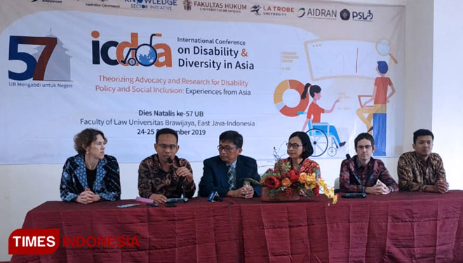 Conference on Disability and Diversity in Asia di Fakultas Hukum Universitas Brawijaya. (Foto: Naufal Ardiansyah/TIMES Indonesia)