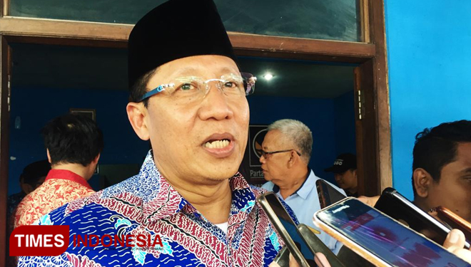 Kepala Dinas Energi Sumber Daya dan Mineral (ESDM) Provinsi Jawa Timur, Setiadjit, Minggu, (29/09/2019) (Foto: Ahmad Istihar/TIMES Indonesia)