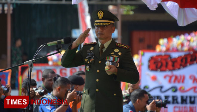 Danrem Kolonel Inf Endro Satoto Irup Hut Tni Ke 74 Di Ternate Times Indonesia