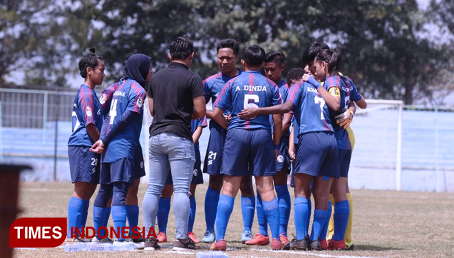 Tim Arema FC Putri. (FOTO: Ovan/TIMES Indonesia)