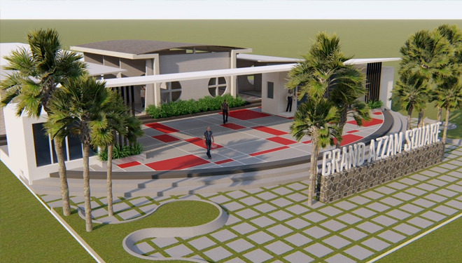 Site plan Grand Azzam Square yang akan berdiri di Lamongan. (FOTO: istimewa)