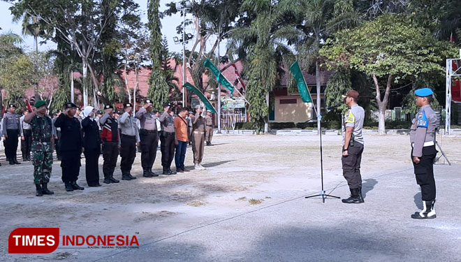 Ratusan Personel Gabungan Amankan Pelantikan Kepala Desa