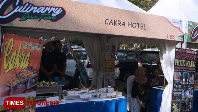 Stand peserta Malang Beach Culinary yang ikut  meramaikan Malang Beach Run. (Foto : Binar Gumilang/TIMES Indonesia)