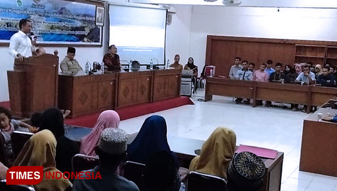 Suasana seminar bertema Peran dan Posisi Diaspora Manggarai Barat Yogyakarta dalam Pilkada Manggarai Barat 2020 di UCY, Jumat (11/10/2019) sore. (FOTO: Ahmad Tulung/TIMES Indonesia)