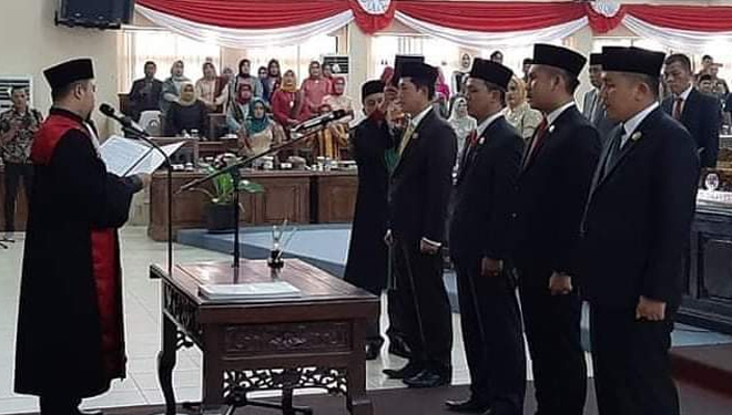 Mahasiswa Ini Resmi Jadi Unsur Pimpinan DPRD Banyuasin
