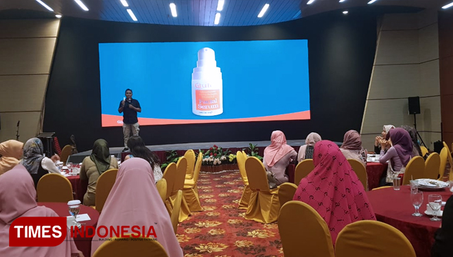 Co Founder sekaligus Presiden Komisaris Glutera Indonesia Andri Ariestianto saat launching Branding Be Everlasting Glutera. (Foto: Glutera for TIMES Indonesia)