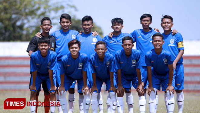 Tim Persipro U17 yang memuncaki fase grup G Piala Soeratin 2019 (foto: Ryan/TIMES Indonesia)