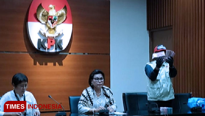 Wakil ketua Pimpinan KPK Basaria Panjaitan saat melakukan konfrensi pers di Gedung KPK (Edi Junaidi ds/TIMES Indonesia)