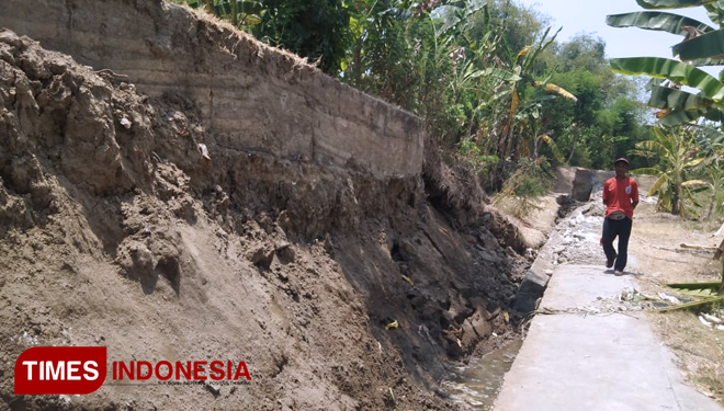 Tanggul Bengawan Solo Ambles di Gresik, BBWS Tunggu Anggaran