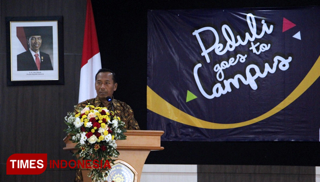 Semai semangat inklusi, Peduli Goes to Campus UMM resmi digelar di Gedung Kuliah Bersama (GKB) IV Kampus III UMM hari ini (17/10/2019) (foto : UMM for TIMES Indonesia)