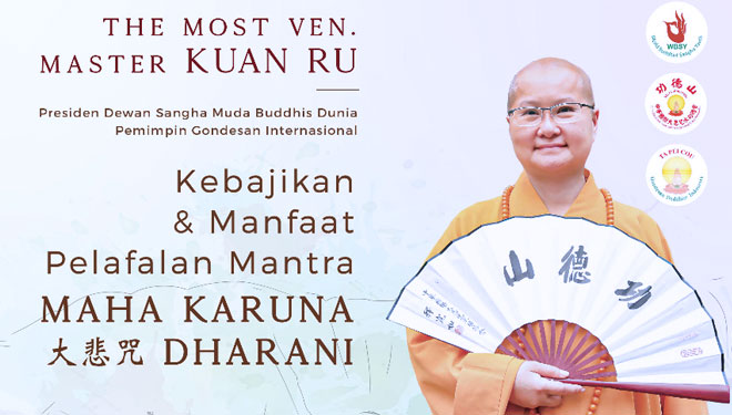 Grand Master Kuan Ru akan hadir membabarkan Dharma di Pulau Bali