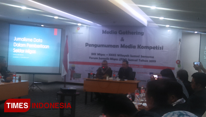 Training Jurnalisme Data dan Media Gathering SKK Migas - KKKS. (Foto: Rochman/TIMES Indonesia) 