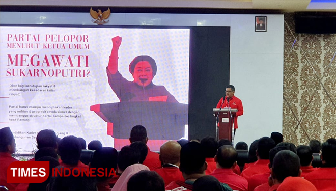 Sekjen PDI Perjuangan, Hasto Kristiyanto. (FOTO: Hasbullah/TIMES Indonesia).