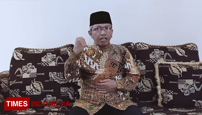 Ketua PCNU Sragen, KH. Ma'ruf Islamudin. (Foto: Mukhtarul Hafidh/TIMES Indonesia)