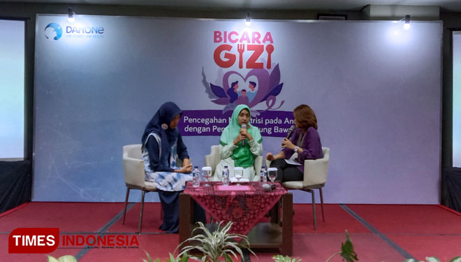 Bicara Gizi oleh Danone Indonesia di Hotel Savana, Kota Malang. (Foto: Naufal Ardiansyah/TIMES Indonesia)