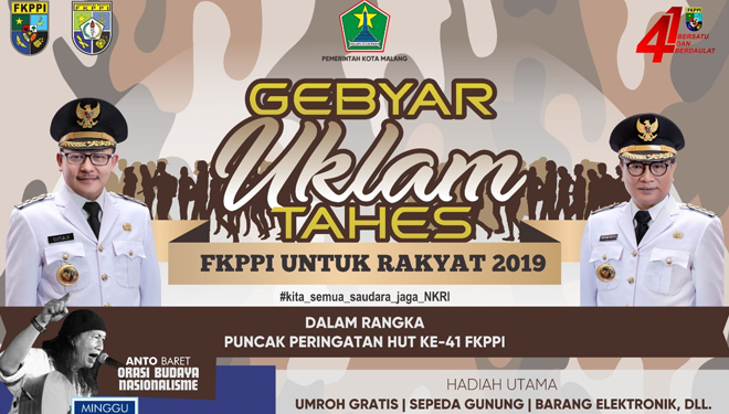 Gebyar Uklam Tahes HUT ke 41 FKPPI di Kota Malang. (Foto: Istimewa)