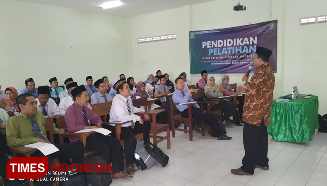 Suasana Diklat Kepala Madrasah yang digelar LP Ma'arif NU Kabupaten Malang. (Foto: LP Ma'arif NU Kabupaten Malang for TIMES Indonesia)