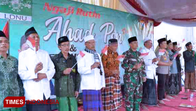 Polres dan NU Ponorogo gelar Istighosah untuk kedamaian NKRI (Foto: Marhaban/TIMES Indonesia)