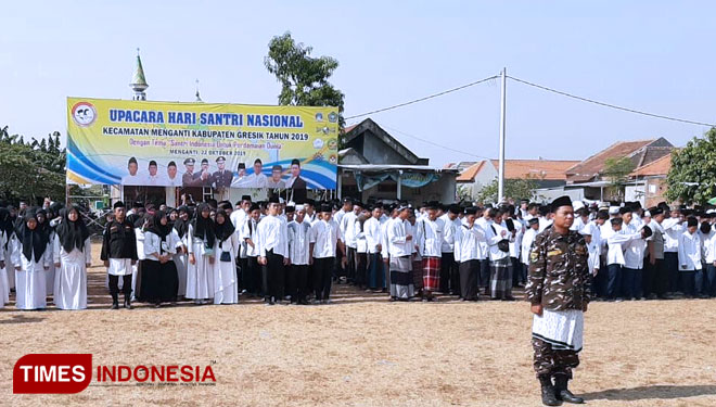 Peringatan HSN di Menganti Gresik. (Foto: Akmal/TIMES Indonesia)