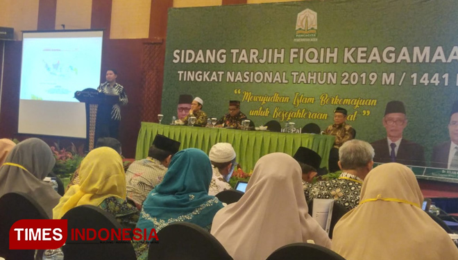 Suasana sidang Tarjih Fikih Keagamaan Nasional di Aceh, tepatnya di Hotel Hermes Palace Aceh, pada 14-16 Oktober 2019. (FOTO: Lazismu/TIMES Indonesia)