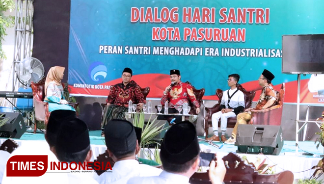 Dialog santri di Pondok Pesantren Bayt Al-Hikmah Kota Pasuruan.  (FOTO: AJP TIMES Indonesia)