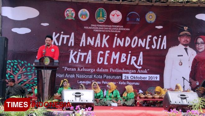 Peringatan Hari Anak Nasional (HAN), Sabtu (26/10). (FOTO: AJP TIMES Indonesia)