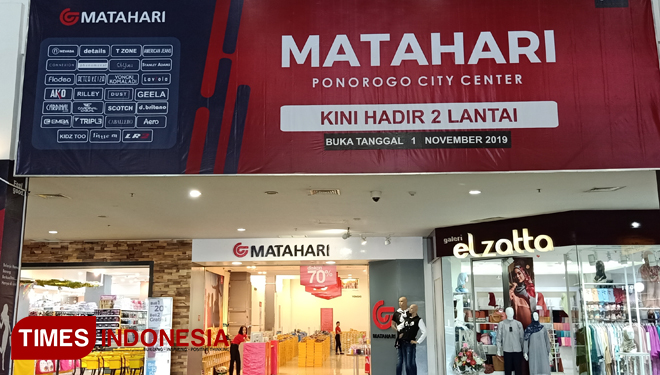 Matahari di Mall Ponorogo City Center. (Foto: Marhaban/TIMES Indonesia)