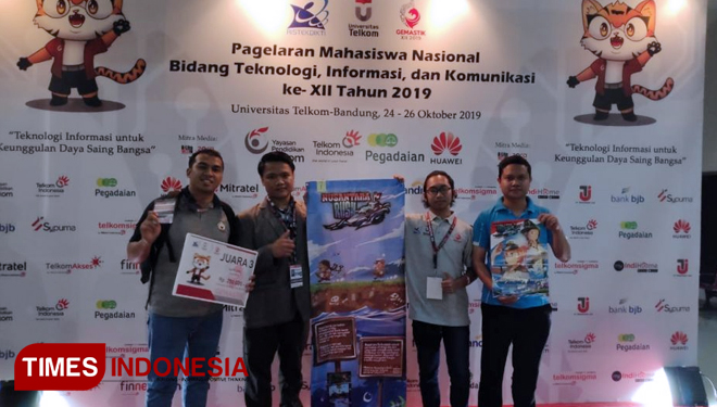 Mahasiswa STIKI Malang menangkan lomba poster Gemastik XII 2019. (FOTO: AJP TIMES Indonesia)