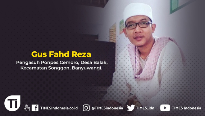 Gus Fahd Reza Mangunrono, pengasuh Ponpes Cemoro, Desa Balak, Kecamatan Songgon, Banyuwangi. (Foto: TIMES Indonesia)