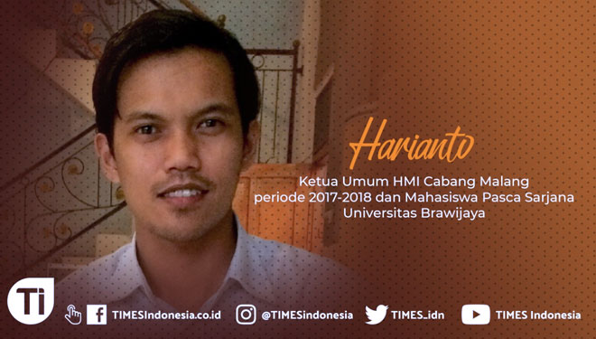 Harianto, Ketua Umum Himpunan Mahasiswa Islam (HMI) cabang Malang periode 2017-2018, Mahasiswa Pasca sarjana Brawijaya