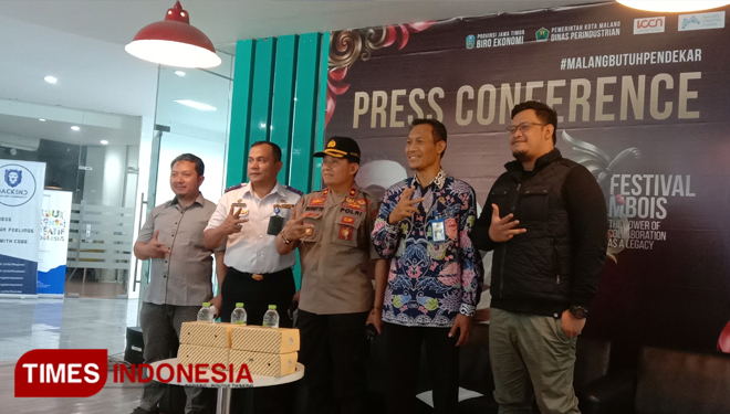 Press Conference Festival Mbois 4 di Dilo, Kota Malang. (Foto: Naufal Ardiansyah/TIMES Indonesia)