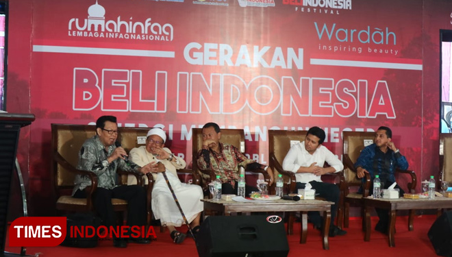 Talkshow Gerakan Beli Indonesia di DBL Surabaya, Sabtu (9/11/2019). (Foto: Lely Yuana/TIMES Indonesia)