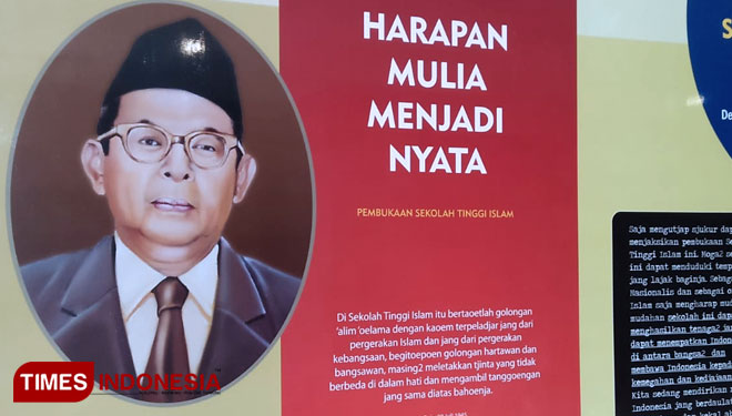 Sosok Prof KH Abdul Kahar Muzakkir, Rektor UII pertama yang ditetapkan sebagai Pahlawan RI. (FOTO: Ahmad Tulung/TIMES Indonesia)