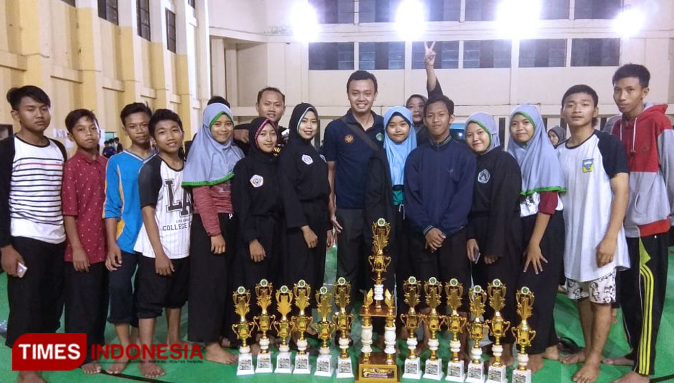 Atlet Pagar Nusa SMP dan SMK Unggulan Nu Mojoagung. (FOTO: SMK Unggulan For TIMES Indonesia)