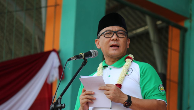 Wakil Bupati Bogor saat menutup kejuaraan LSN 2019 di Stadion Mini Cibinong (8/11/2019). (FOTO: Diskominfo Pemkab Bogor)