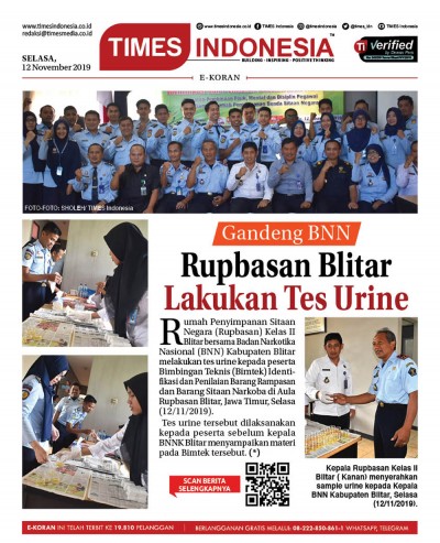 Edisi Selasa, 12 November 2019: E-Koran Medsos. Bacaan Positif Masyarakat 5.0