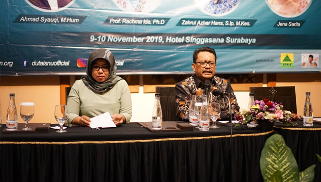Ketua PW ISNU Jawa Timur Prof Mas'ud Said saat memberikan pembekalan kepada peserta Duta ISNU Jatim di Surabaya. (Foto: Istimewa)